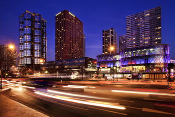 Hotel Front - Evening or Night